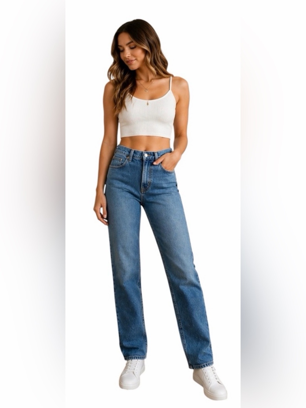 Abercrombie & Fitch The 90s Straight Jeans 28 Curve Love Mid Rise